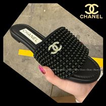 新作 25P【 CHANEL 】シャネル パール サンダル エレガント♪