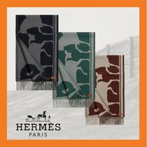 ：国内発送：HERMES★カシミヤマフラー 《テット・ア・クー》