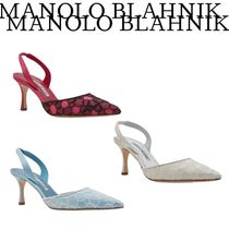 2025SS【MANOLO BLAHNIK】サテン スリングバックパンプス