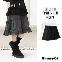 【Binary01/韓国発】◆Kikuni Frill Midi skirt◆