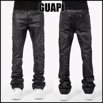 【GUAPI】All Black Starry Sky Waxed Denim ※送関込