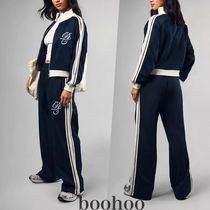 【boohoo】プチサイドストライプトリコットトラックスーツ