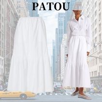 ☆関税込み☆【PATOU】ティアード コットン マキシスカート