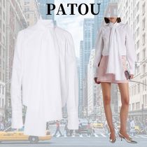 ☆関税込み☆【PATOU】リボンディテール コットン ブラウス