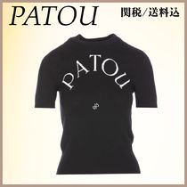 【関税/送料込】PATOU ロゴ ニット Tシャツ