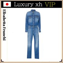 ★Elisabetta Franchi DENIM フロントポケット コットン スーツ