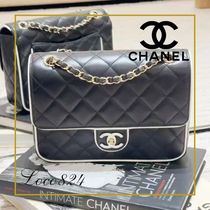 【上品なバイカラー♪】シャネル フラップバッグ CHANEL