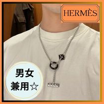 【おしゃれ♪】HERMES　Medor XO メタル ＆ ホーン　ネックレス