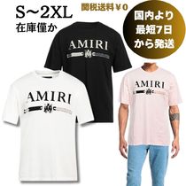 完売必至【アミリ】ロゴ 半袖Tシャツ クルーネック コットン