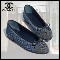 【軽やかさ漂う優雅な一歩☆彡】CHANEL 25P バレリーナ デニム