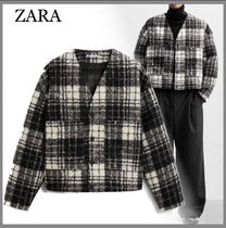 美しいデザイン ZARA チェック柄オーバーシャツ