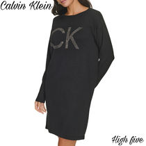 【SALE★送関込/国内発送】Calvin Klein ロゴ セーター ドレス