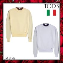 直営店●TODS●コットンのラウンドネックジャンパー