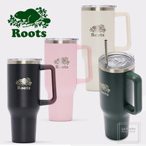 【Roots】ステインレス☆Tumbler☆ダブルレイヤー☆ストロー付き