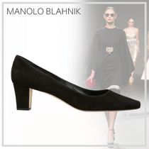 上品な【Manolo Blahnik】Okkatopla スエードパンプス 24AW