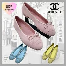 【可愛い】CHANEL シャネル リボン バレリーナ/フラットパンプス