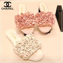 【満開のお花が可愛すぎる♪】CHANEL フラットサンダル ミュール