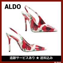 エレガント☆花柄プリント【ALDO】スリングバックヒール