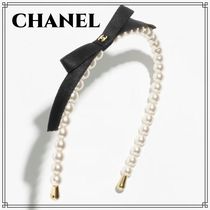 《上品で可愛い》CHANEL ヘアバンド パールカチューシャ 25P