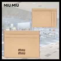 【すぐ届く】 MIU MIU ミュウミュウ レザー カードケース