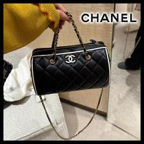 【2WAY◆上品可愛いバイカラー♪】CHANEL ミニ ボストン バッグ