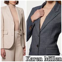 【Karen Millen】ヘリンボーン シングル テーラード ブレザー