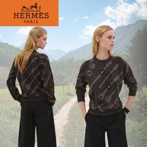 【大人気】HERMES Sweat-shirt imprime Coaching Remix セーター