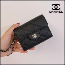 【お財布×ポシェット】◆CHANEL◆ チェーン付きミニ財布