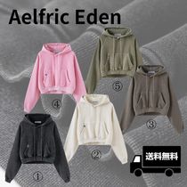 関税送料無料【Aelfric Eden】ウォッシュ ショート丈パーカー