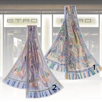 【★完売必至★】ETRO ☆ プリント シルクスカーフ