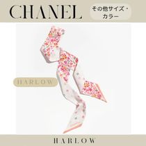 CHANEL ヘアバンド シルクツイル 花柄 CCロゴ 新作 25P 送料込