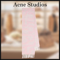 【Acne Studios】 送料関税込み ロゴ ウールブレンド マフラー