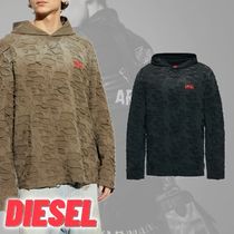 DIESEL★T-クレーン ロゴ プリント パーカー