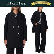 【関税・送料込】Max Mara ジャージー ダブルブレストコート