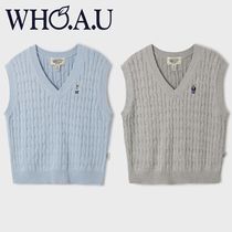 【韓国WHO.A.U フーアーユー】Steve Cable Vest (F)