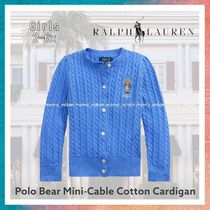 【Ralph Lauren】キッズ Polo Bear Mini-Cable Cotton Cardigan