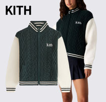 【KITH】Kith Women Wyler ケーブルニット フルジップ セーター