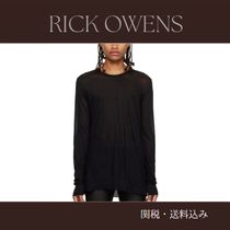 Rick Owens☆ブラック Edfu Basic 長袖Tシャツ