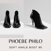 【PHOEBE PHILO】新作 SOFT ANKLEBOOT 90 black patent leather