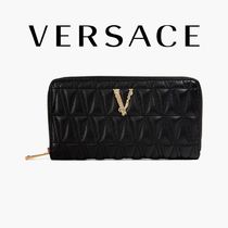 関税/送込 VERSACE(ヴェルサーチ) レザーウォレットキルティング