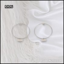 《MM6》 ロゴ リング ピアス