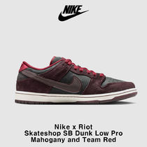 【Nike x Riot】 Skateshop SB Dunk Low Pro Mahogany Team Red