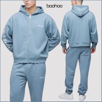 【boohoo】BOXY OFCL MAN ZIP フーディ トラックスーツ