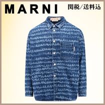 【関税/送料込】MARNI ロゴ デニム シャツ