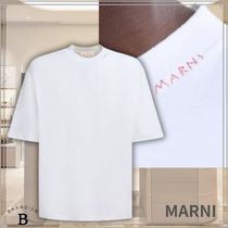 新作！25SS 首元の刺繍ロゴ ■MARNI■ Tシャツ