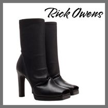 ★RICK OWENS★ウェッジアンクルブーツ ブラック