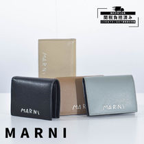 マルニ 財布 レザー 二つ折り 刺繍入り MARNI PFMI0098U0