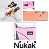 Nukak 折りたたみ財布 カラフル限定柄◆Nukak【Lompakko】L型変わり2つ折り財布◆PINK