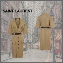 SAINT LAURENT Women Mid Skirts 790089 Y3A99 2611 Beige