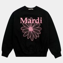 Mardi Mercredi SWEATSHIRT FLOWERMARDI-BLACK PINK-送料込